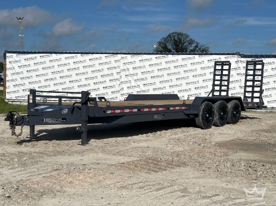 2026 HD Trailer Solutions EQ21 26ft. 10 Ton Tri-Axle Flatbed Equipment Trailer