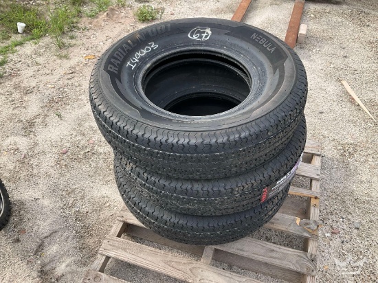 Set of 4 ST235/80R16 Trailer Tires