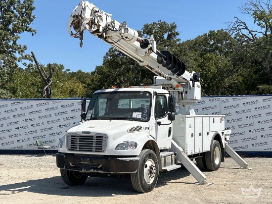 2019 Freightliner M2 106 Altec DC47TR Insulted Digger Derrick Truck