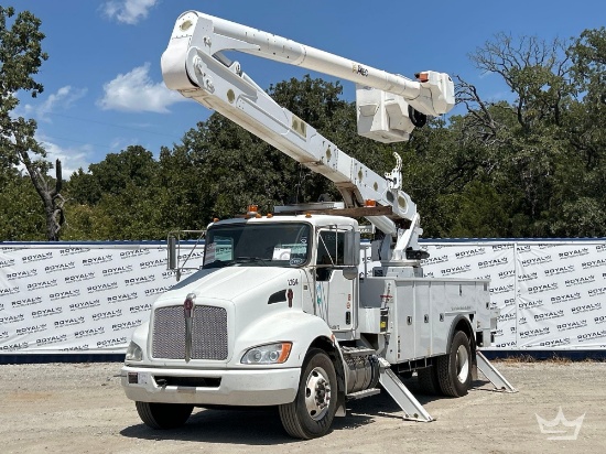 2019 Kenworth T370 Altec AA55 56ft. Material Handling Insulated Bucket Truck