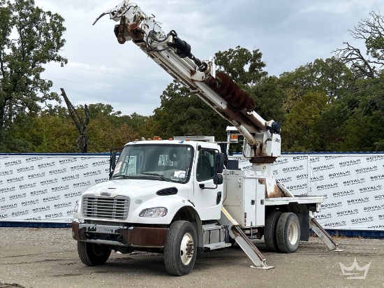 2018 Freightliner M2 106 4x4 Altec DM47BTR Insulated Digger Derrick Truck