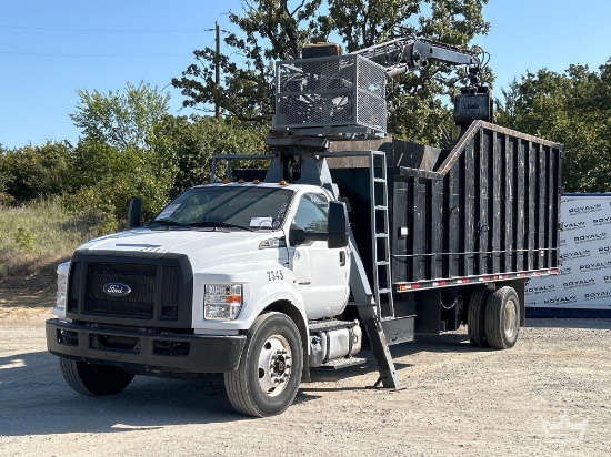 2019 Ford F-750 Lemco Hydraulics 8000C Forestry Grapple Truck