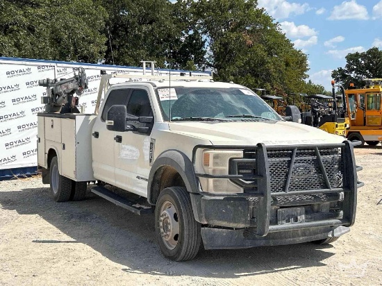 2022 Ford F-450 4X4 Crew Cab Venturo ET12KX 3,500lbs Crane Service Truck