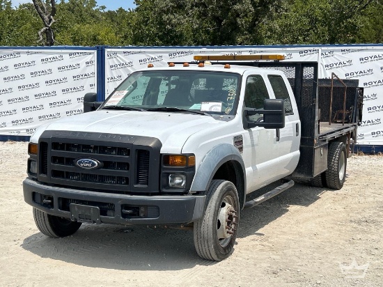 2008 Ford F-550 4x4 Crew Cab 12ft. Flatbed Truck