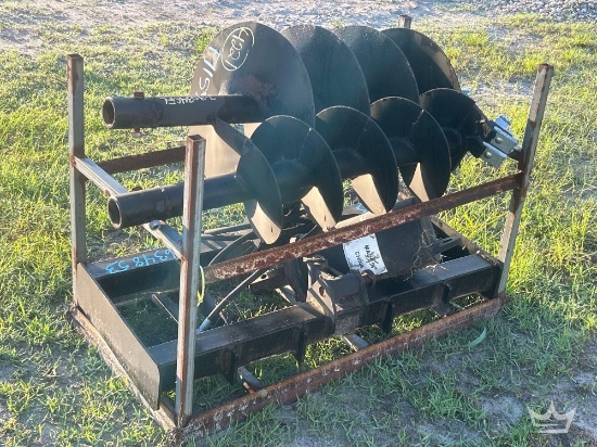 2025 Hydraulic Auger Skid Steer Attachment