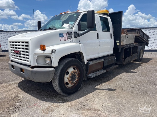 2006 GMC C7500 Crew Cab Utility Service Dump Truck