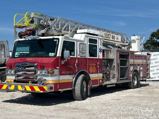 2007 Pierce Velocity 75ft. Quint Ladder/Pumper Fire Truck