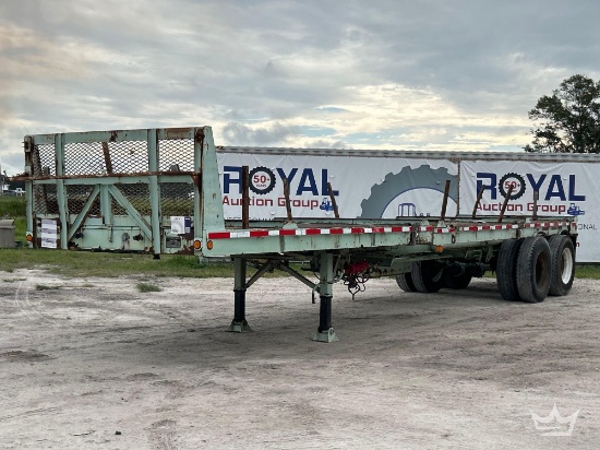 1996 Allegheny 35ft 25 Ton Flatbed Equipment Trailer
