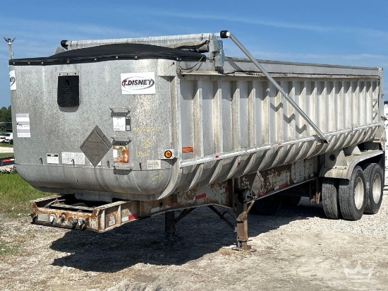 1991 Fruehauf DA5-28 28ft. T/A Aluminum End Dump Trailer