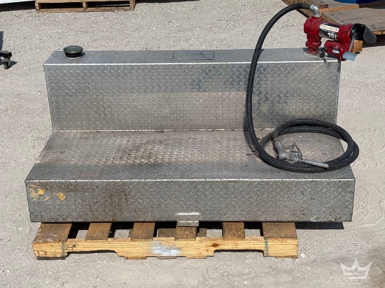 Fuel Transfer Tank w/ Fill-Rite 15GPM Pump, Hose, and Nozzle