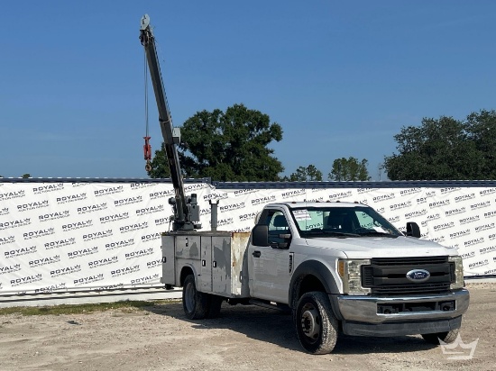 2017 Ford F-550 4x4 Venturo ET25KX 5,000 lb. Crane Service Truck