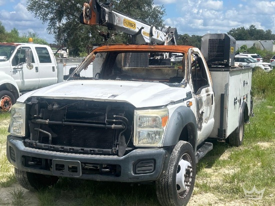 Ford F-550 Palfinger PSC 4329 4,300lb. Crane Service Truck