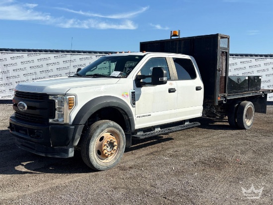 2019 Ford F-550 4x4 Crew Cab 10ft. Utility Flatbed Truck