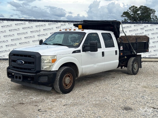 2015 Ford F-350 Crew Cab Mason Dump Truck