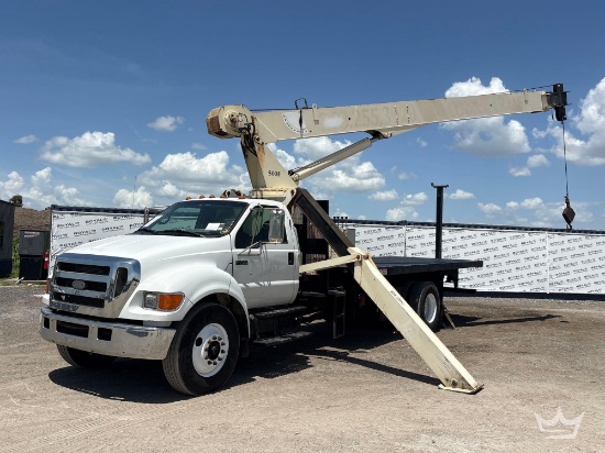 2007 Ford F-750 National Crane 500E 18 Ton Straight Boom Crane Truck