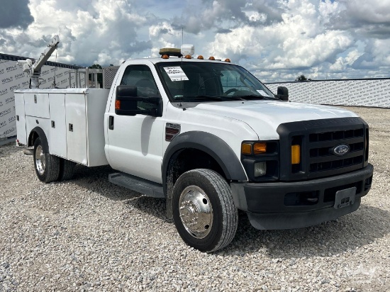 2009 Ford F-550 4x4 Liftmoore L-21 2,000lb. Crane Service Truck