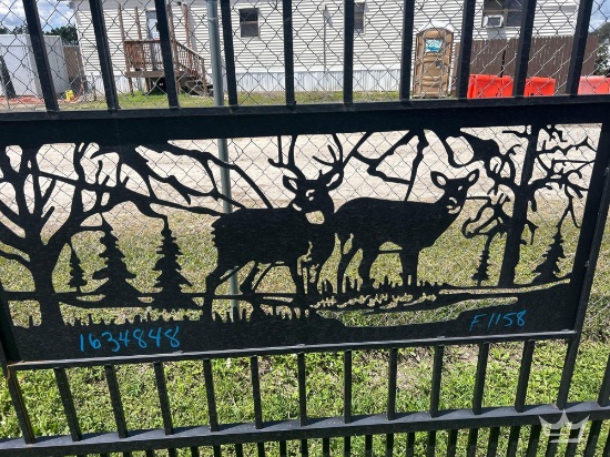 2026 20ft. Bi-Parting Iron Gate Deer Style