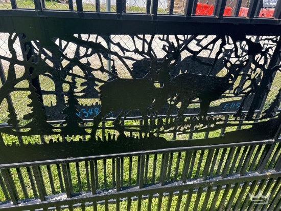 2026 20ft. Bi-Parting Iron Gate Deer Style