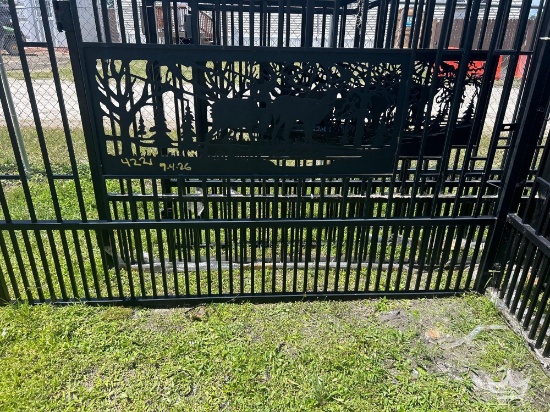 2026 20ft. Bi-Parting Iron Gate Deer Style