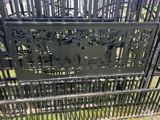 2026 20ft. Bi-Parting Iron Gate Deer Style