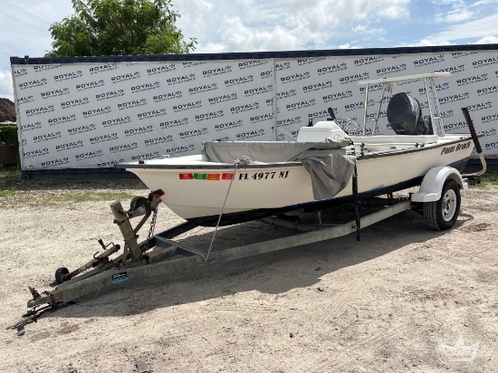 2007 Palm Beach 151 Boat w Homemade S/A Trailer.
