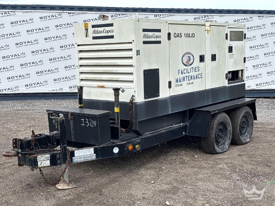 2004 Atlas Copco QAS108JD 125kVA Towable Diesel Generator