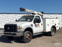2009 Ford F-550 Auto Crane 6006EH 6000LB. Crane Service Truck