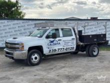 2018 Chevrolet Silverado 3500 Crew Cab Utility Flatbed Truck