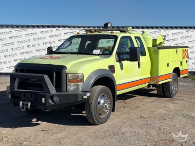 2008 Ford F-450 4x4 Ext Cab. Reading Airport Runway Fire and Rescue Truck