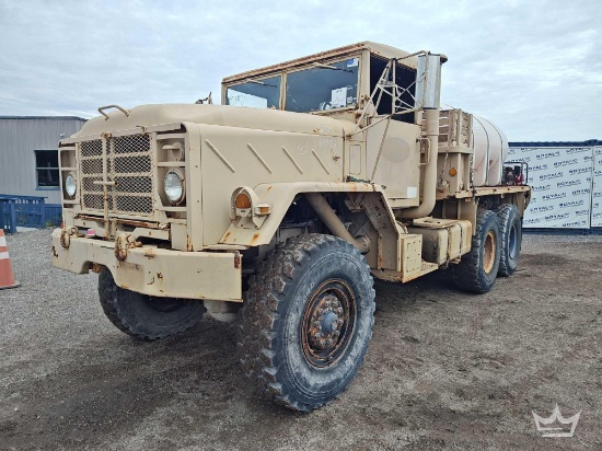 1987 AM General Corp M9235 6x6 1,600 Gallon T/A Water Truck