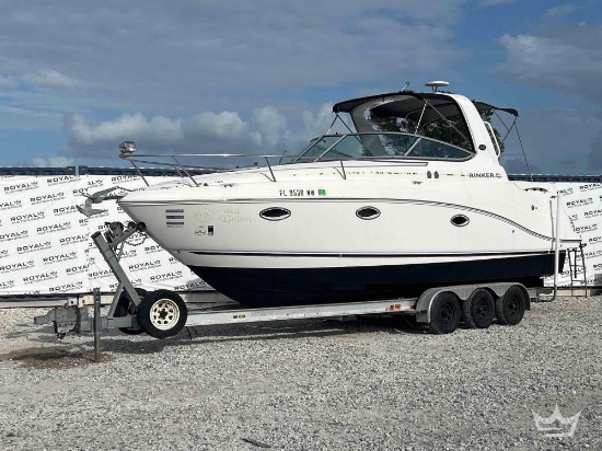 28ft. Rinkert 280 Express Cruiser Boat w/ Tri-Axle Boat Trailer
