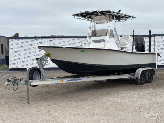 2024 24ft. Action Craft Coastal Bay Boat w/ 2023 26ft. Rocket Marine T/A Boat Trailer