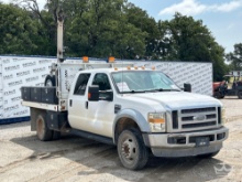 2010 Ford F-550 Auto Crane EHC32 3,200lb. Crane Utility Service Truck