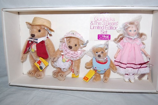 p287-520-30236- 1985 Goldilocks & The 3 Bears - Limited Edition Set by Steiff