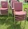 (19) Stackable chairs.