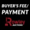 BUYER'S FEE/PAYMENT