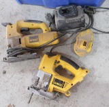 (2) Dewalt jigsaws including power and cordless.