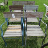 (6) Outdoor chairs.