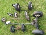 (6) Various wagon axles.