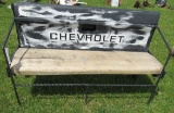 Chevrolet tailgate unique hand made bench. Measures 54