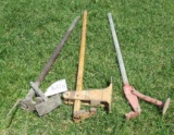 (3) Stake pullers.