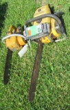 (2) Gas chainsaws including Mcculloch Pro Mac 800 and Craftsman. Note: Both