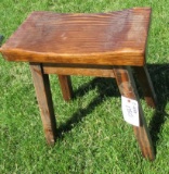 Wood stool. Measures 24