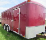 16ft Southwest Expressline dual axel enclosed trailer.
