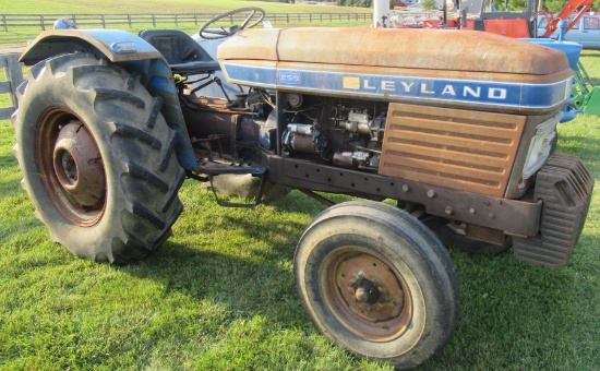 1970's Leyland 225 Diesel Tractor with Front Weights. 1800 Hours.