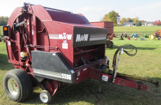 M & W 5596 Round Baler.