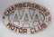 Aaa Chambersburg Motor Club License Plate Badge.