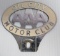 Aaa Oil City Motor Club License Plate Badge.