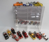 Collection Of (12) Die Cast Tow Trucks With Hanging Display Case That Inclu