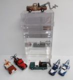 (6) Die Cast Tow Trucks With Hanging Display Case That Includes Motor Max,